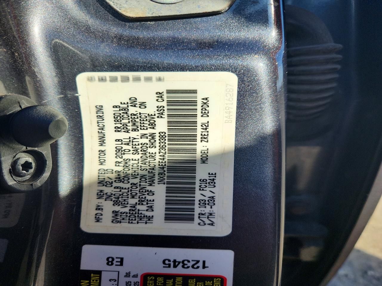 2010 Toyota Corolla Base