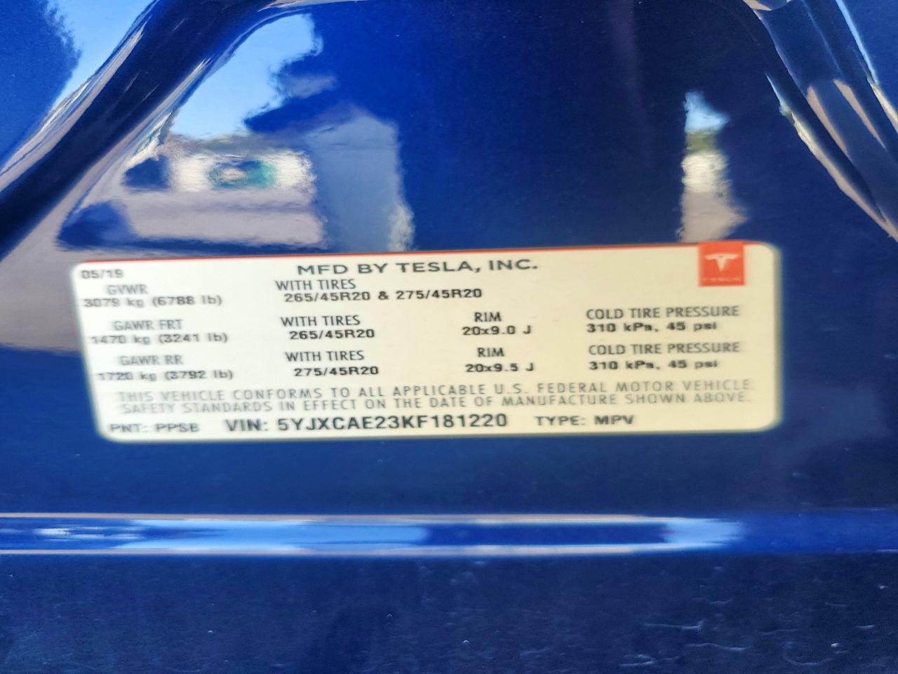 2019 Tesla Model x