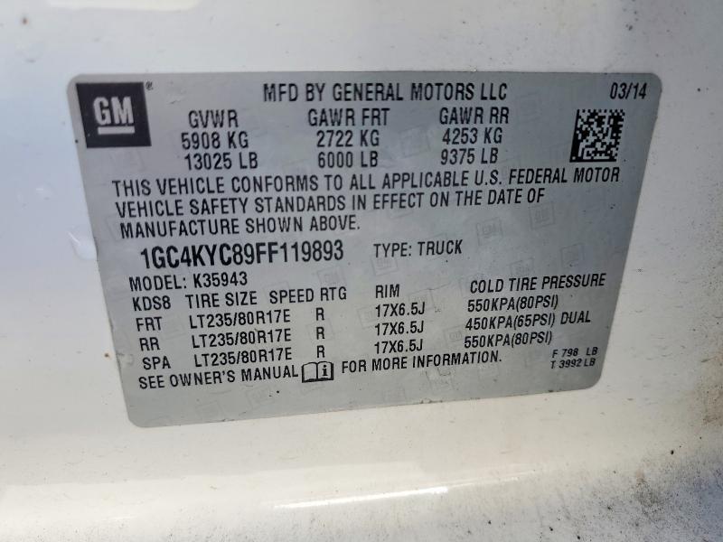 2015 Chevrolet 2015 Chev Silverado 3500 HD WO