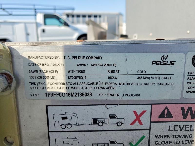 2021 Pelsue FPA2XD-010 Fiber Optic Splicing Trailer
