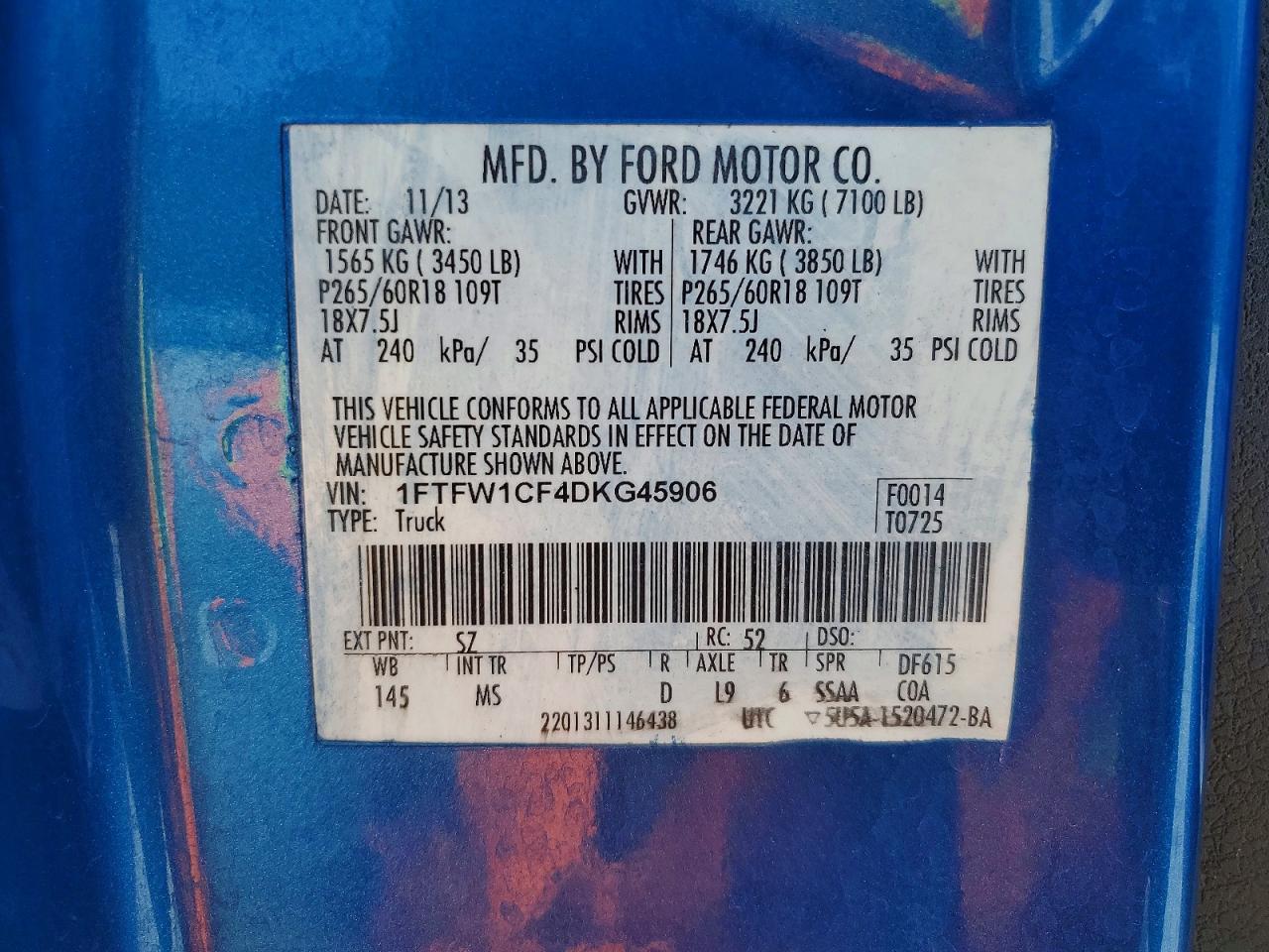 2013 Ford F150 Supercrew