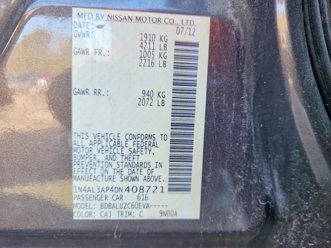 2013 Nissan Altima 2.5