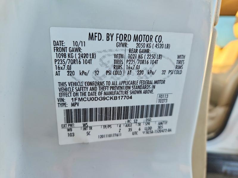 2012 Ford Escape xlt