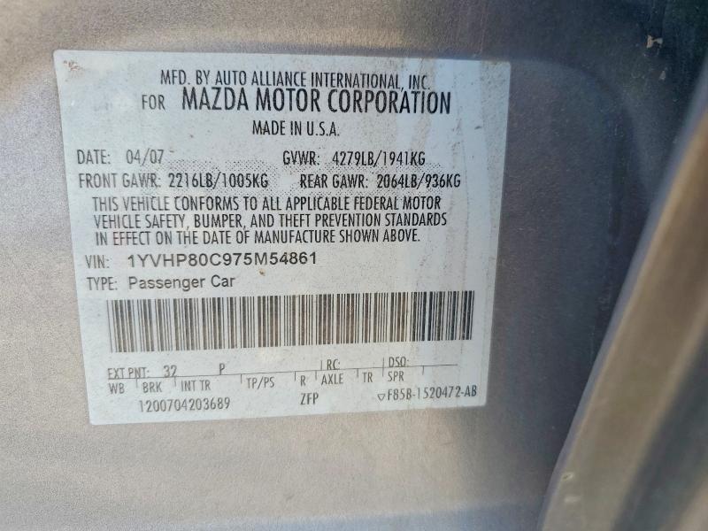 2007 Mazda 6 I