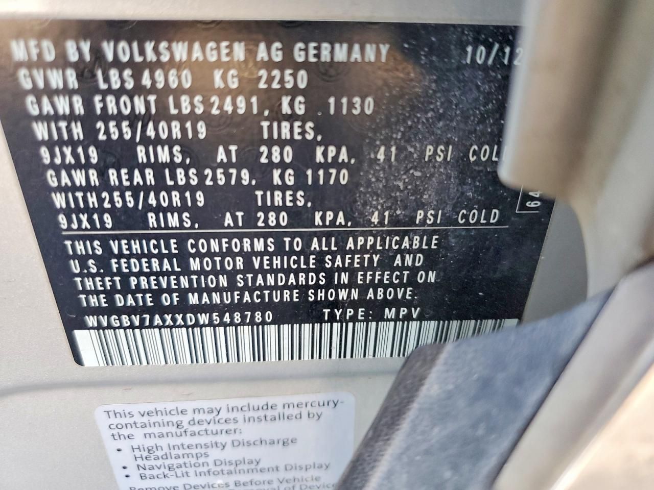 2013 Volkswagen Tiguan s