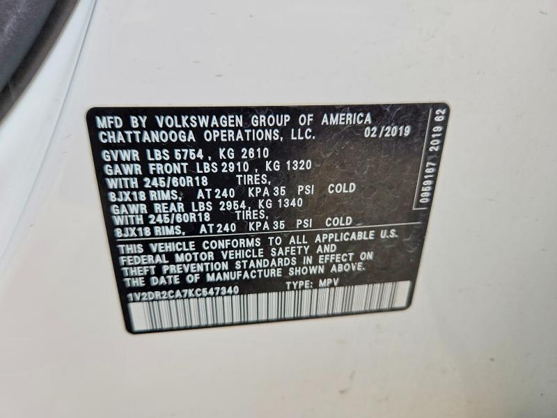 2019 Volkswagen Atlas se