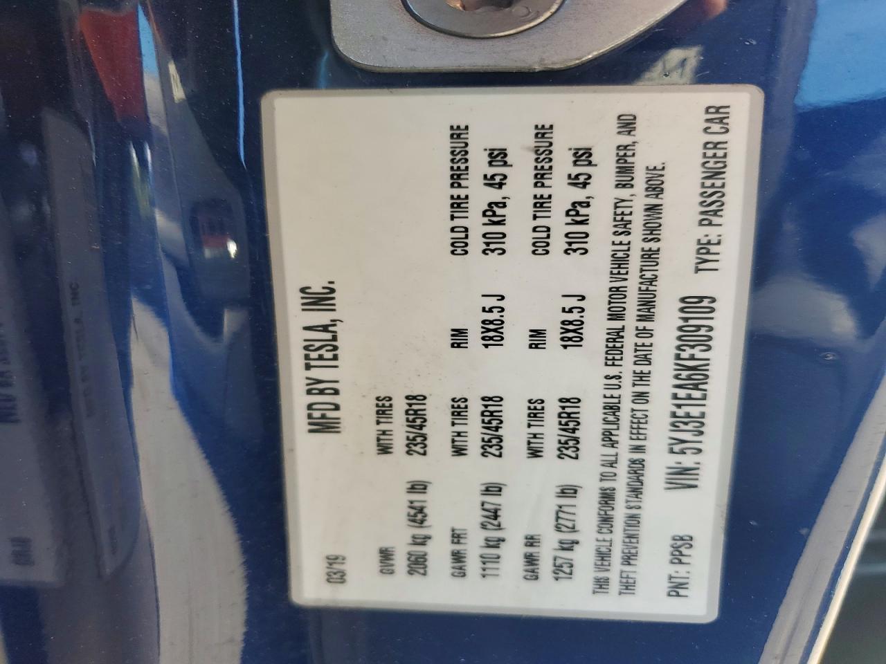 2019 Tesla Model 3