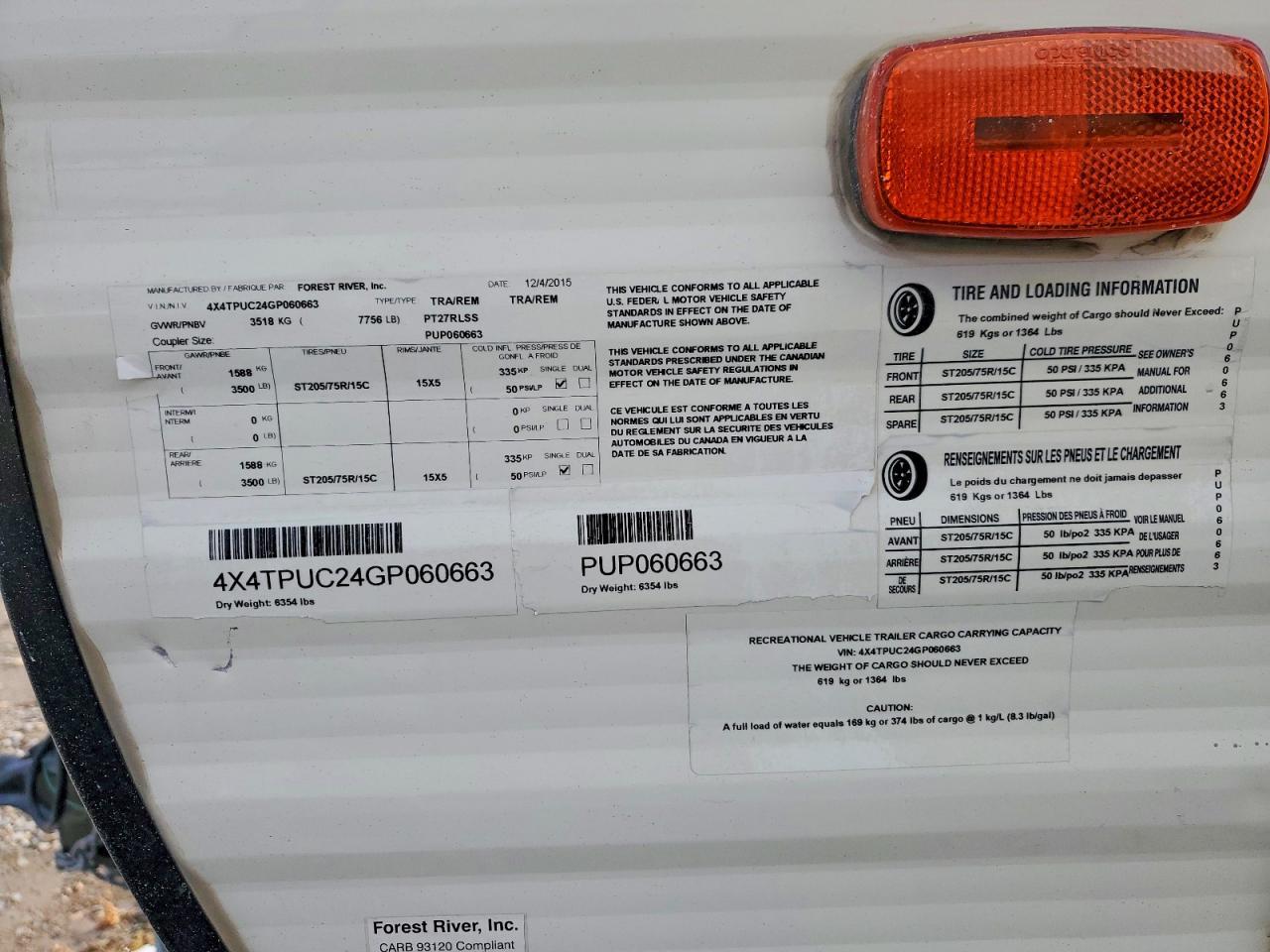 2016 Sandstorm 2016 Palomino Puma Travel Trailers