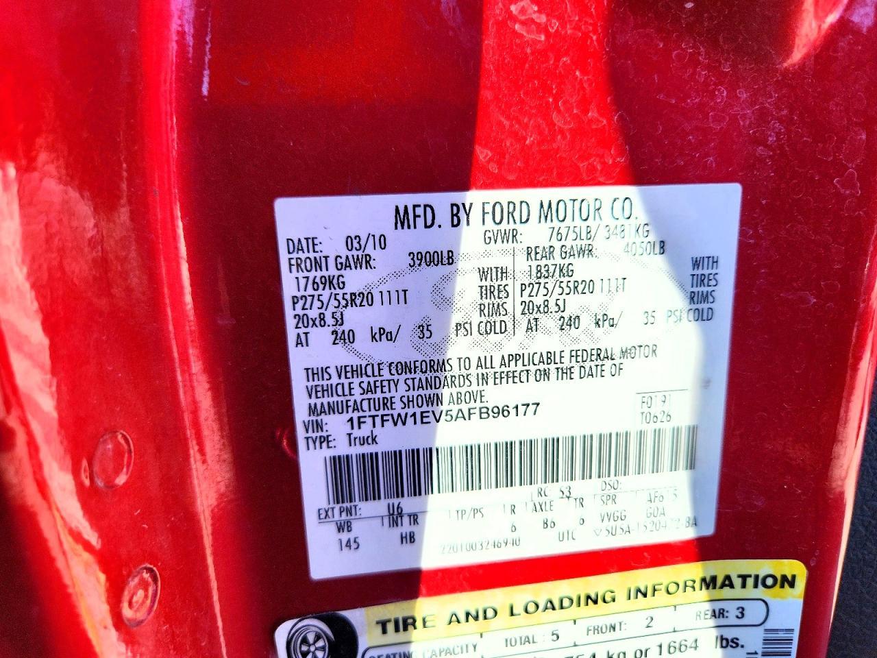 2010 Ford F150 Supercrew