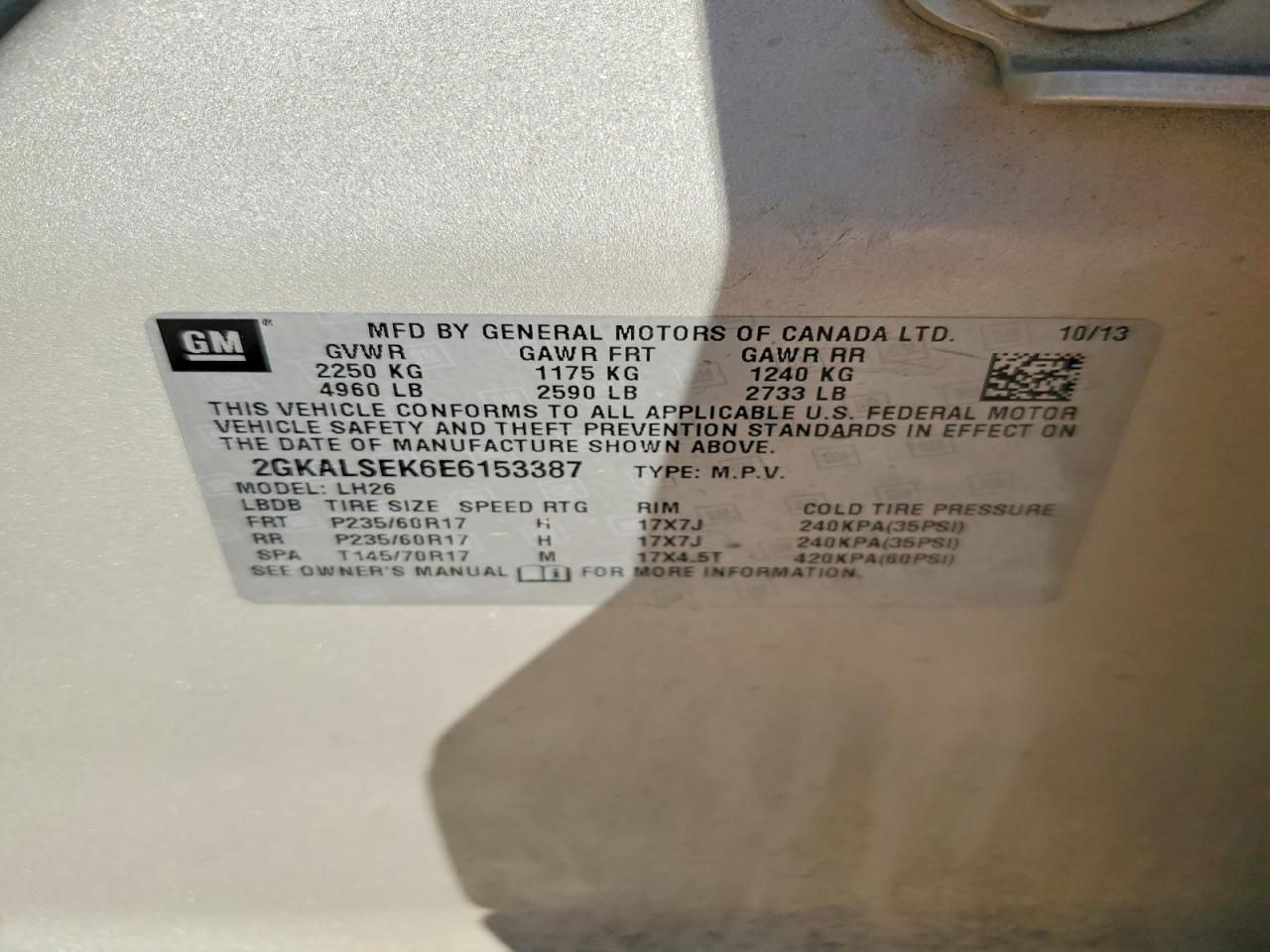 2014 GMC Terrain slt