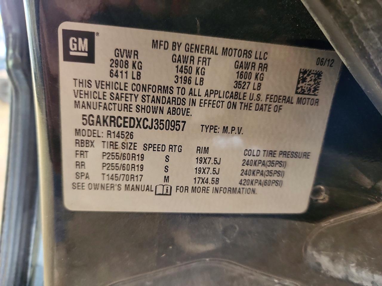 2012 Buick Enclave