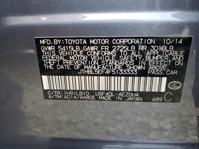 2015 Lexus Ls 460 Base