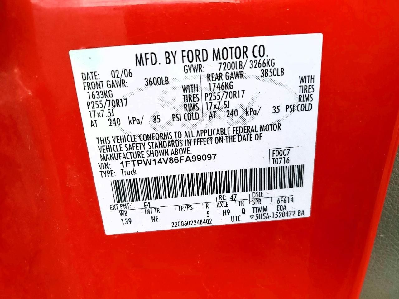 2006 Ford F150 Supercrew