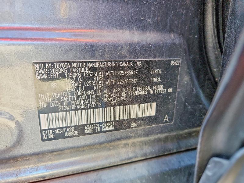 2022 Toyota Rav4 xle