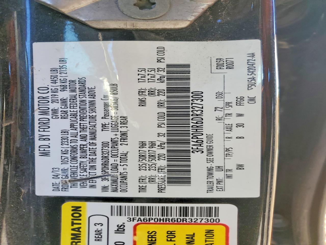 2013 Ford Fusion se
