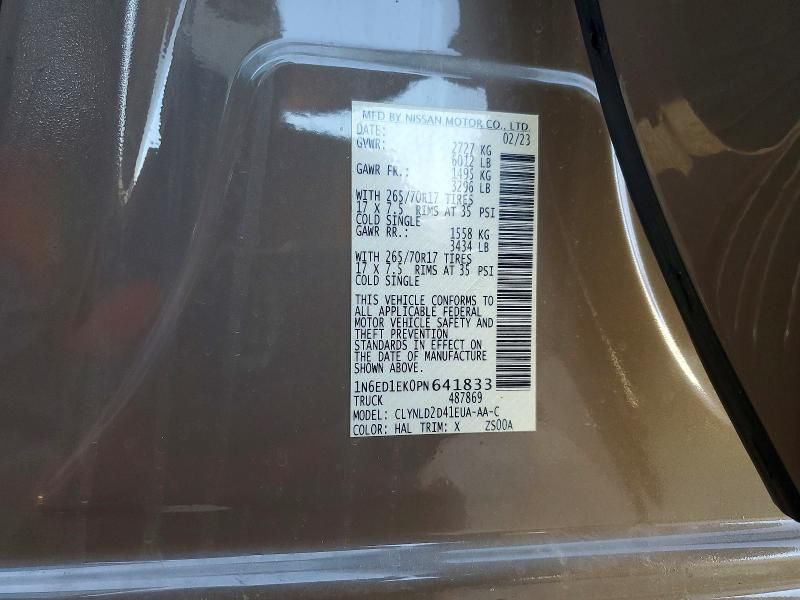 2023 Nissan Frontier s