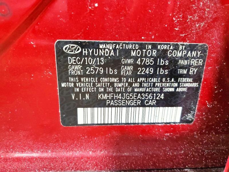2014 Hyundai Azera gls