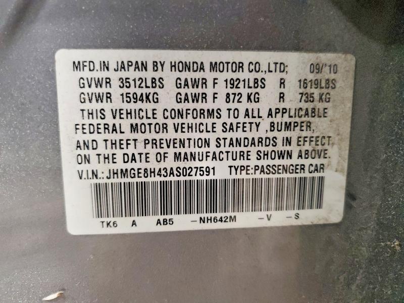 2010 Honda Fit Sport