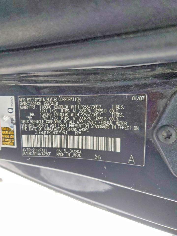 2007 Toyota Fj Cruiser