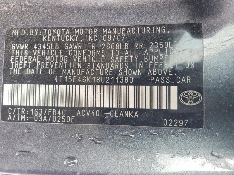 2008 Toyota Camry ce