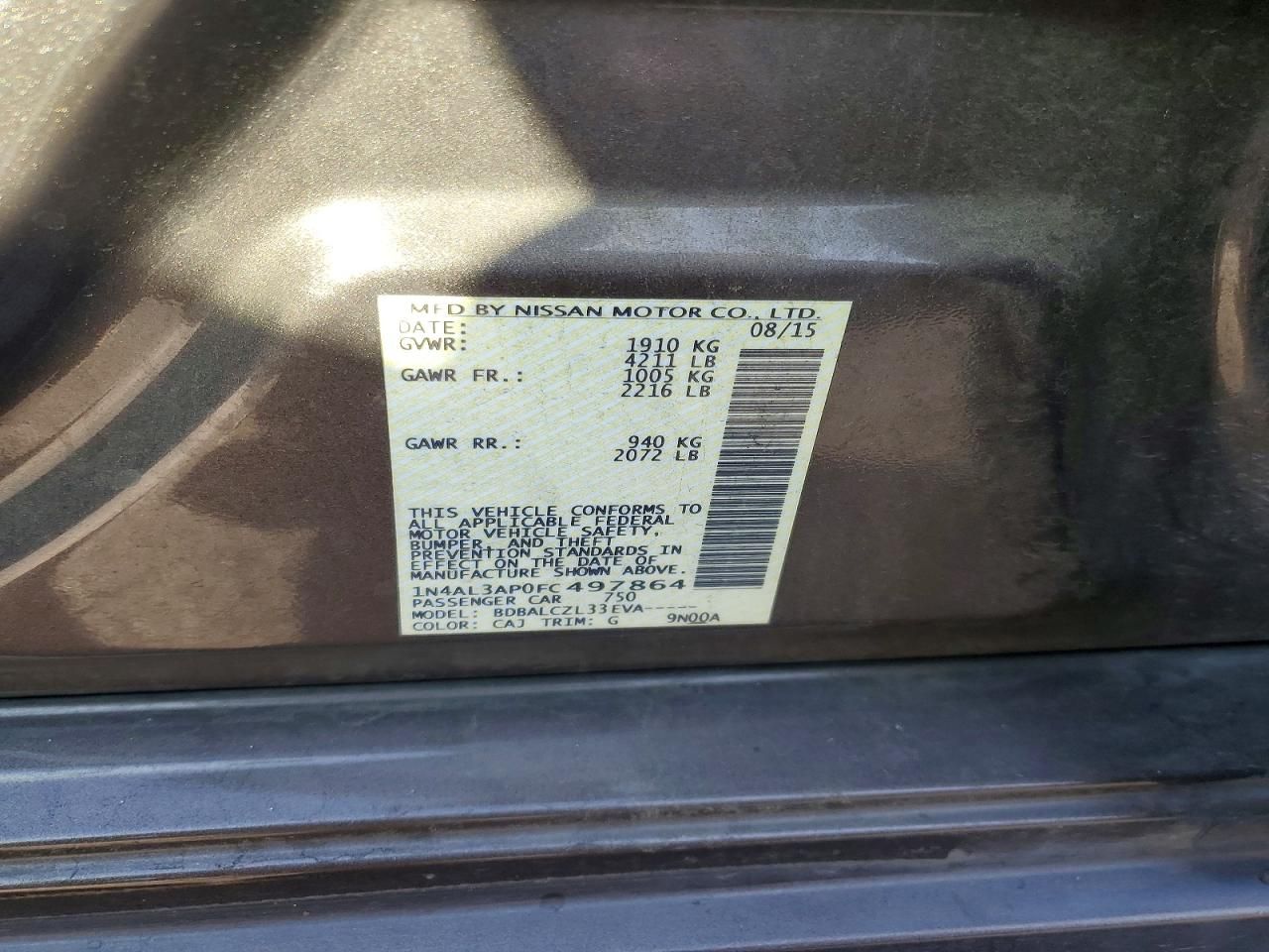 2015 Nissan Altima 2.5