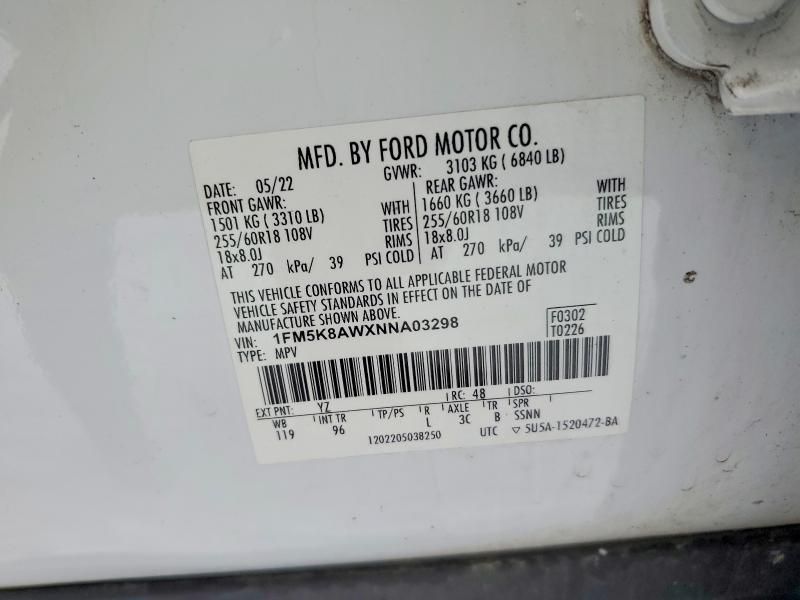 2022 Ford Explorer Police Interceptor