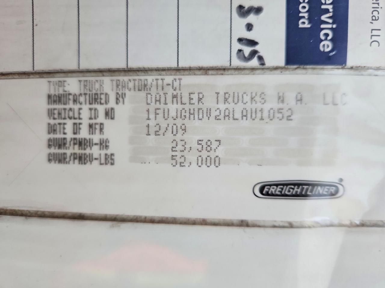 2010 Freightliner Cascadia 113