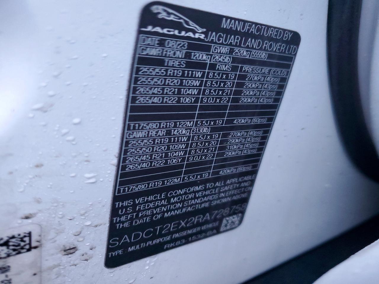 2024 Jaguar F-pace R-dynamic s