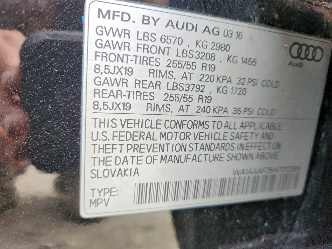 2017 Audi Q7 Premium
