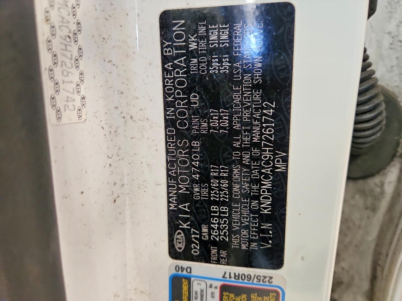 2017 KIA Sportage lx