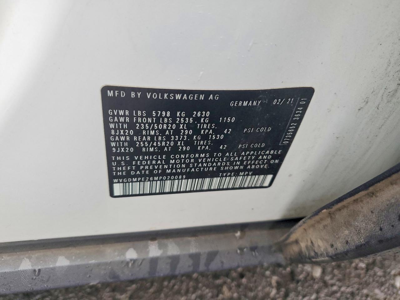 2021 Volkswagen Id.4 First Edition