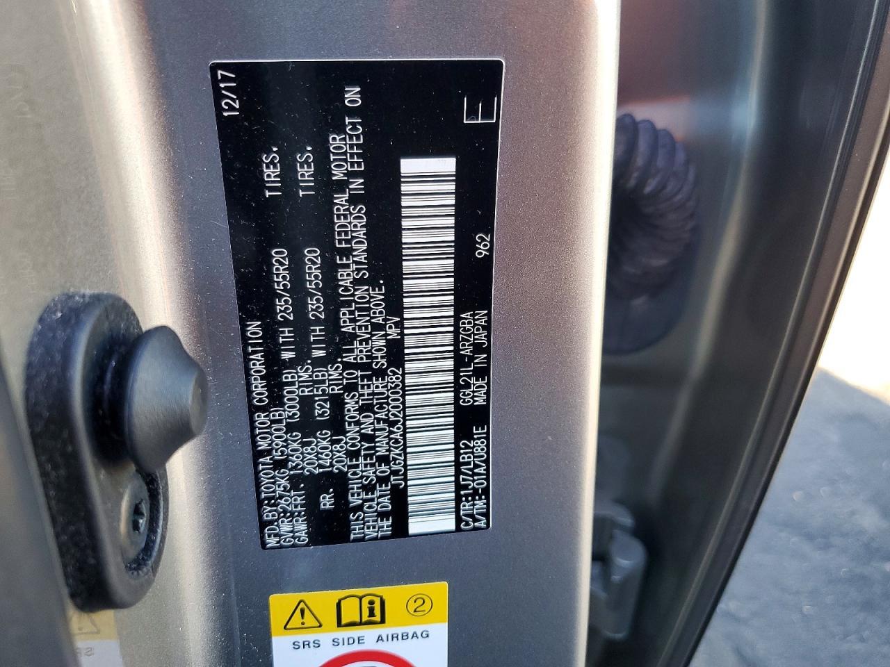 2018 Lexus Rx 350 l