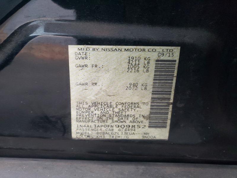 2015 Niss Altima 2.5 s