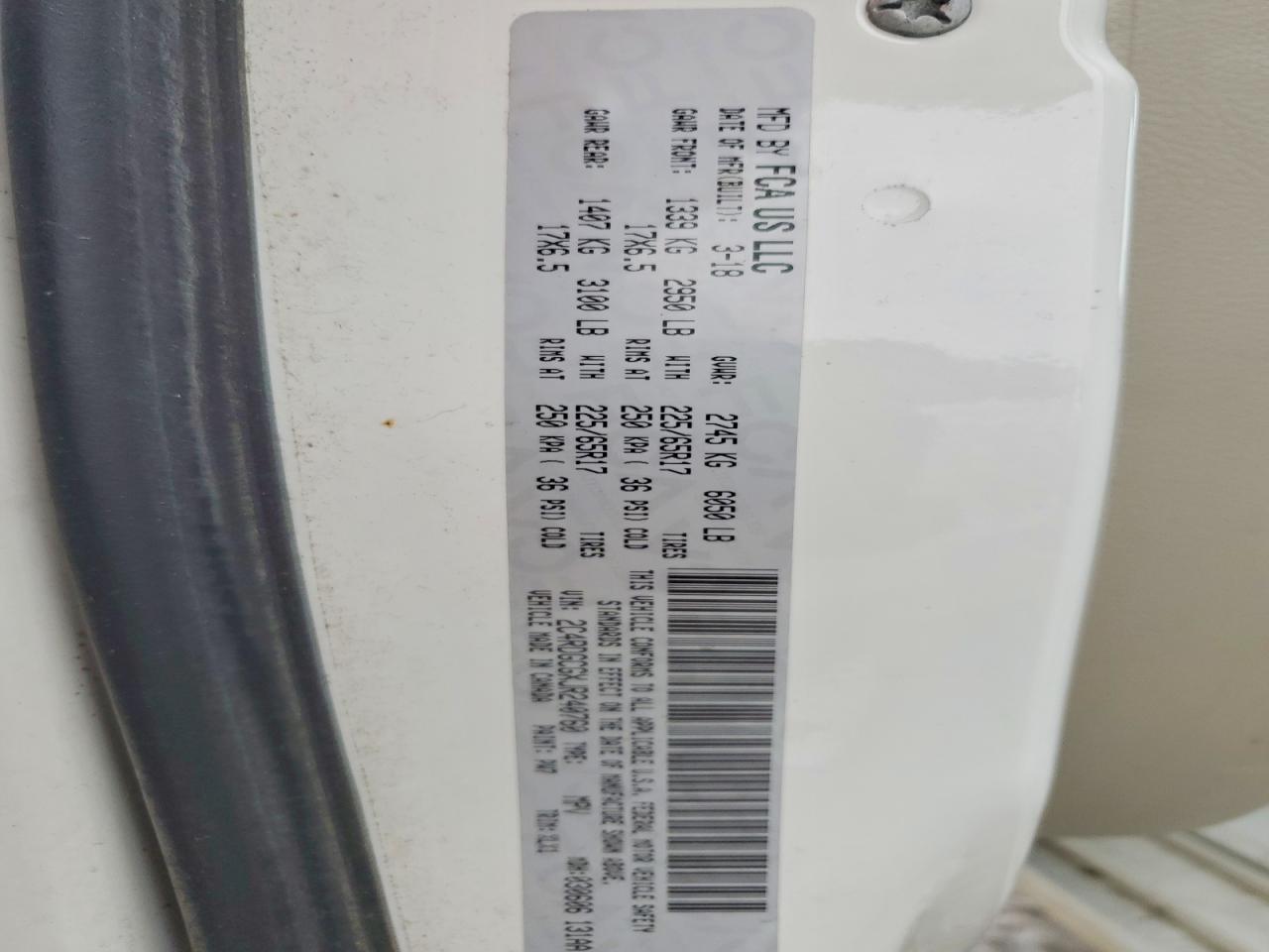 2018 Dodge Grand Caravan sxt