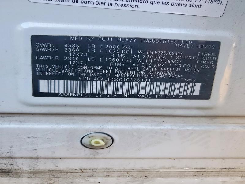 2012 Subaru Outback 2.5i Limited