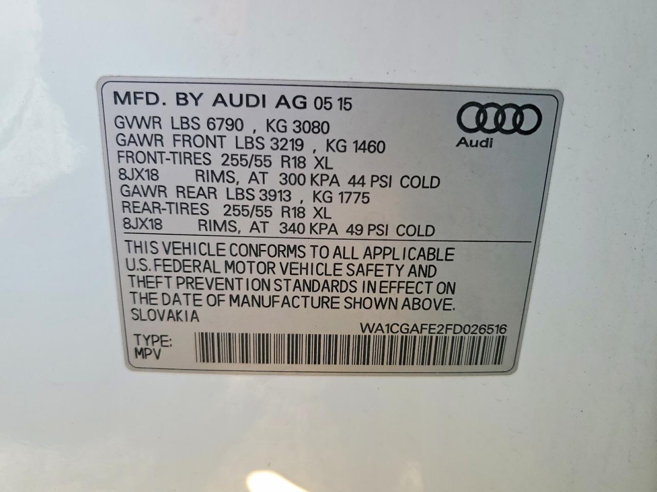 2015 Audi Q7 Premium
