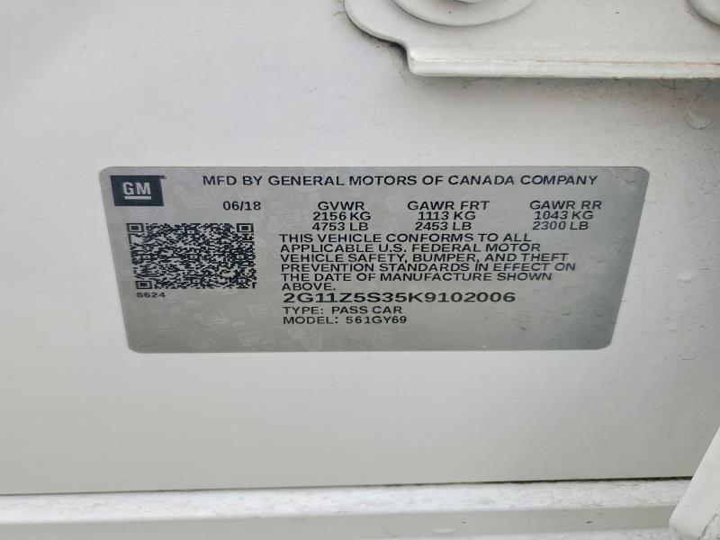 2019 Chevrolet Impala lt
