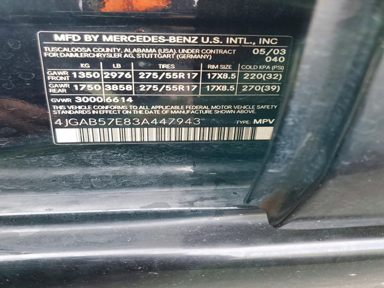 2003 Mercedes-Benz Ml 350