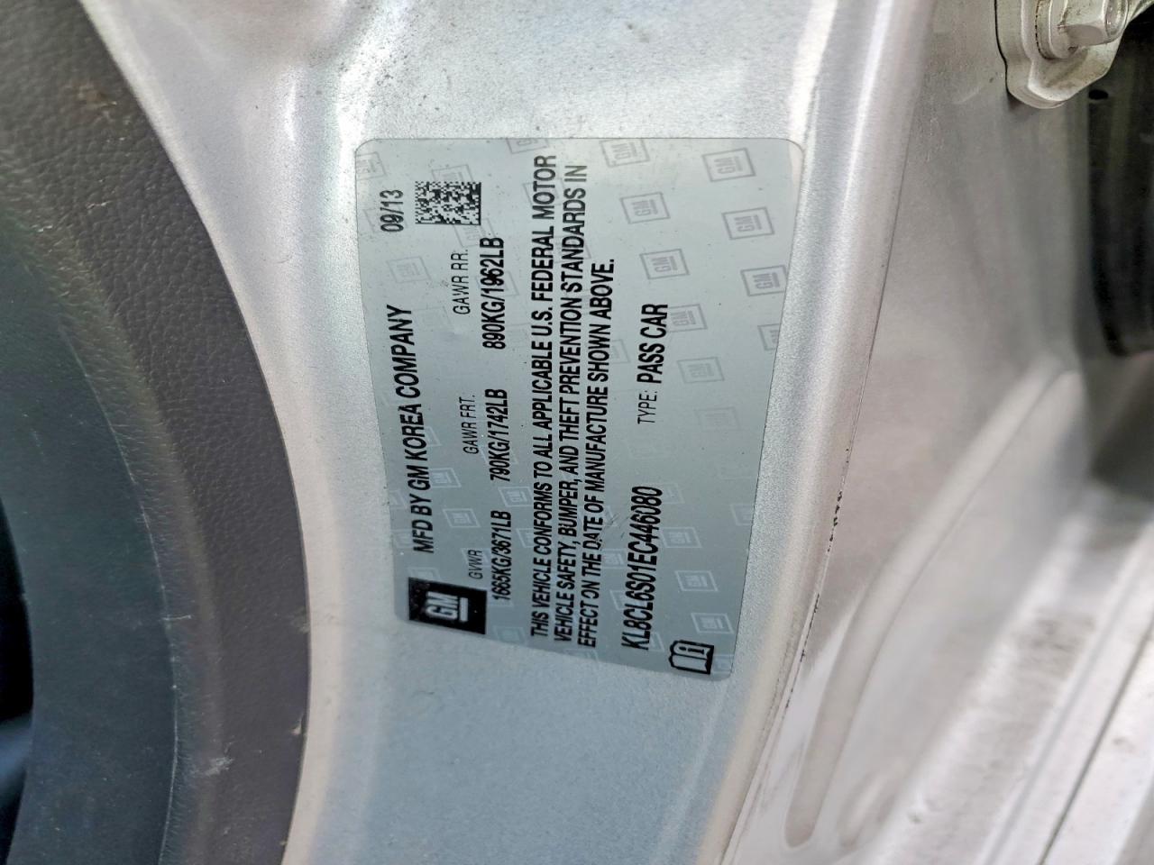 2014 Chevrolet Spark ev 2LT