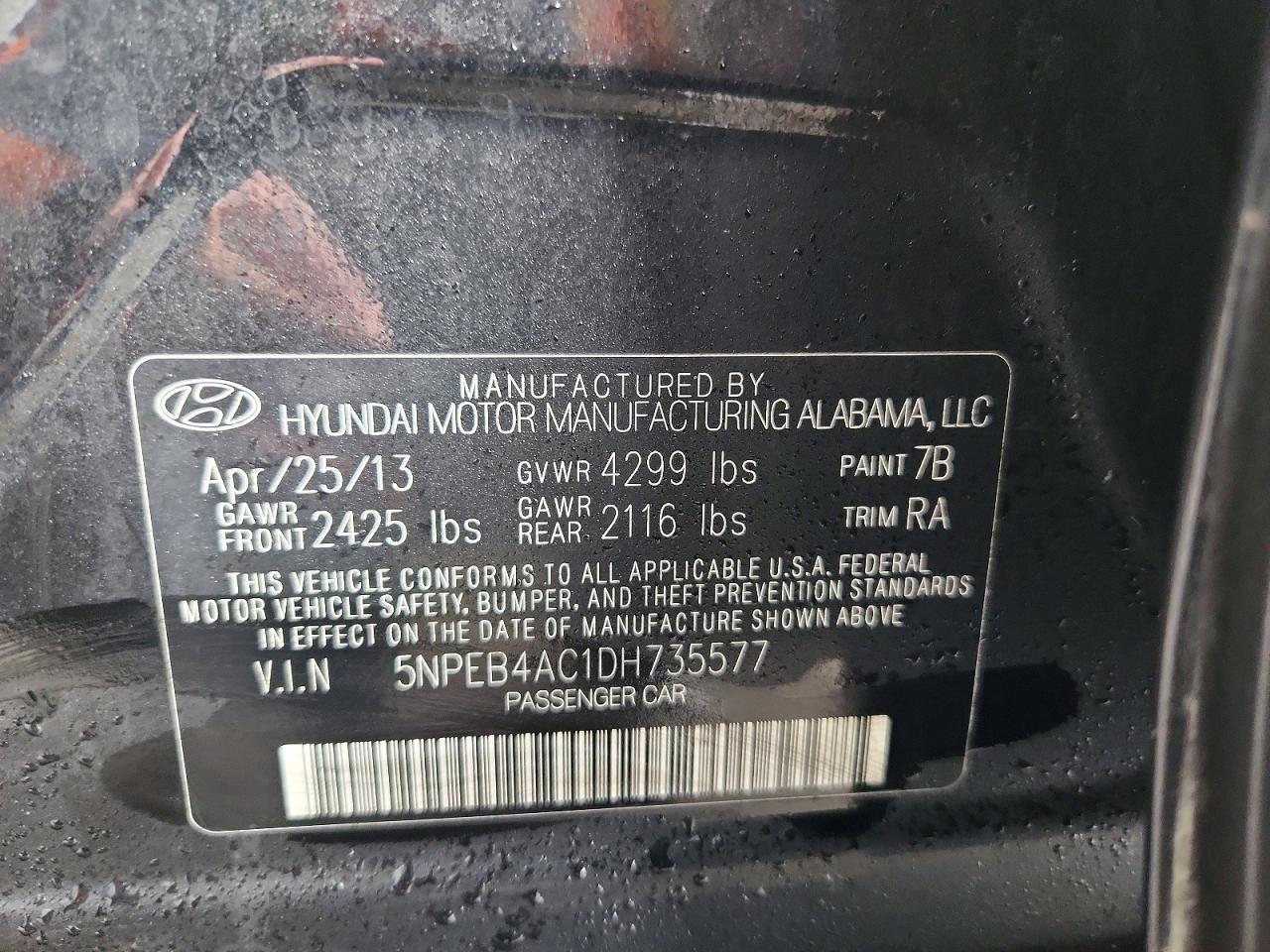 2013 Hyundai Sonata gls