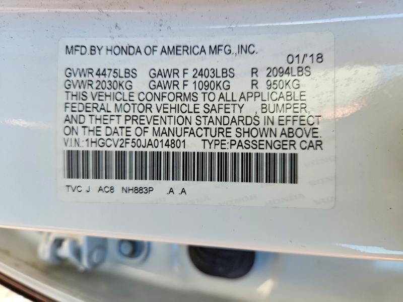 2018 Honda Accord exl