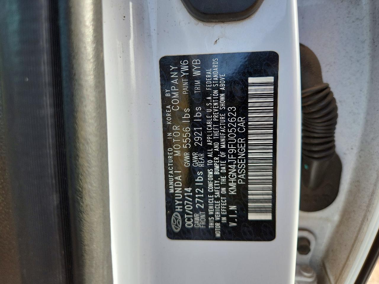 2015 Hyundai Genesis 5.0l