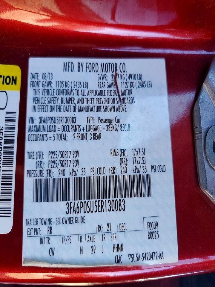 2014 Ford Fusion Titanium Phev