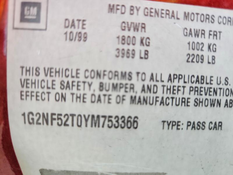 2000 Pontiac Grand am s