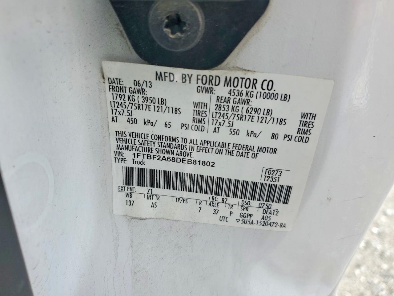 2013 Ford F250 Super Duty *** Prior Fleet ***