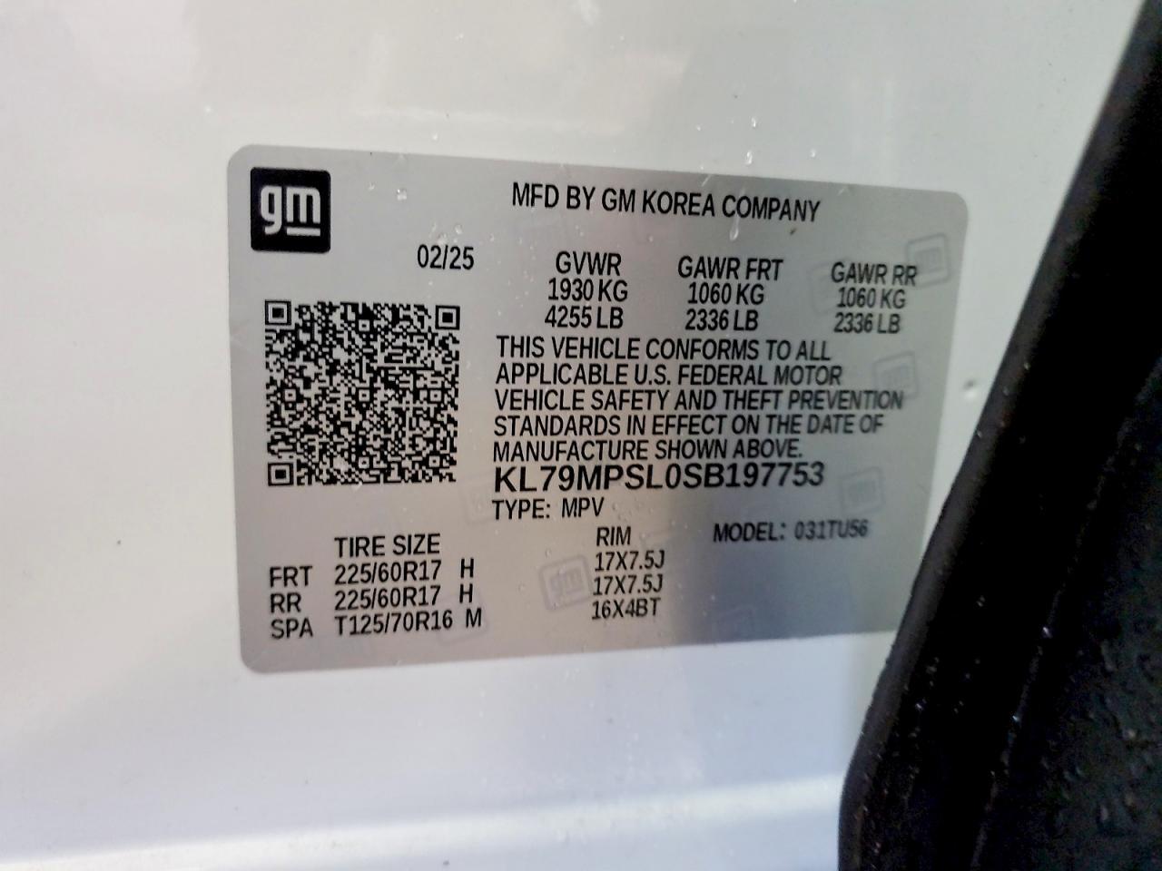 2025 Chevrolet Trailblazer lt