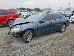 Honda Accord ex salvage cars for sale: 2007 Honda Accord ex
