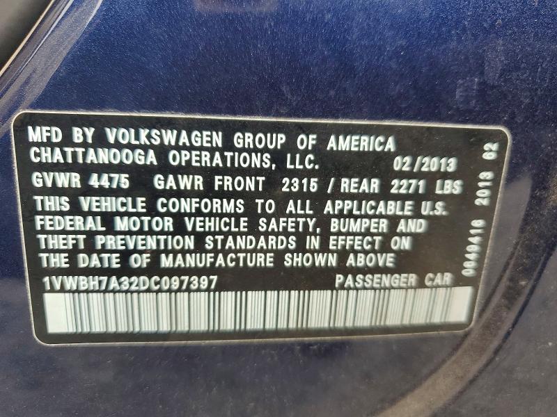 2013 Volkswagen Passat se