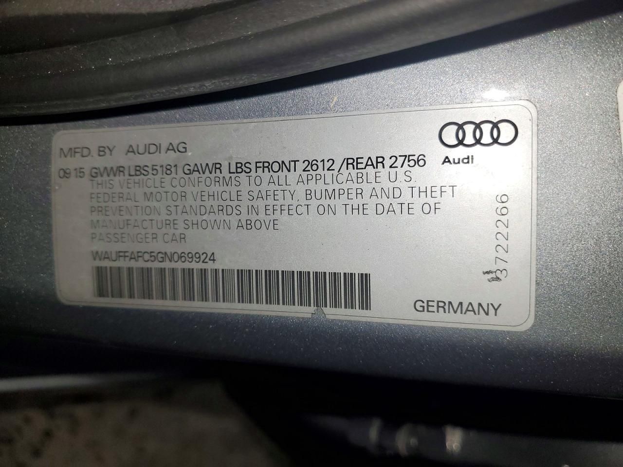 2016 Audi A6 Premium