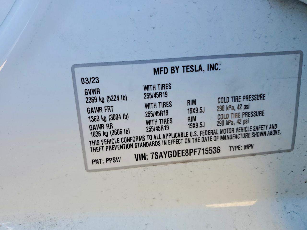 2023 Tesla Model y